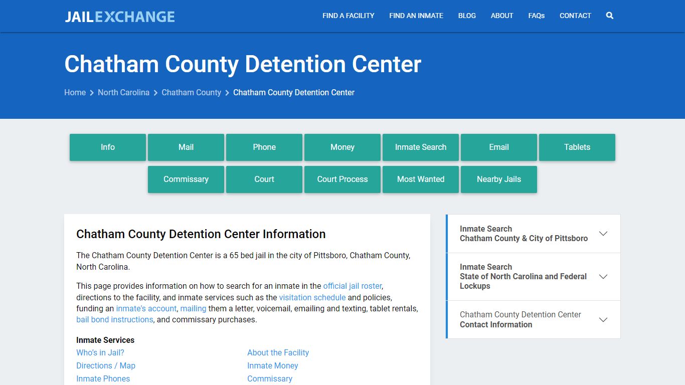 Chatham County Detention Center - Jail Exchange